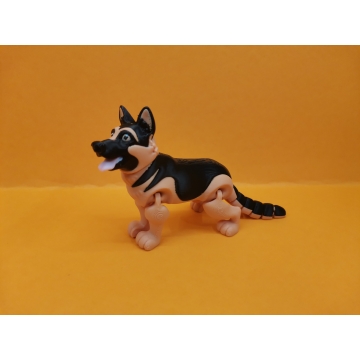 Německý ovčák z 3D tisku – pohyblivá figurka z PLA od TisknemTo3D.cz