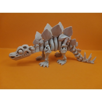 Stegosaurus skeleton z 3D tisku – detailní pohyblivý model z PLA od TisknemTo3D.cz