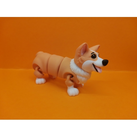 Corgi z 3D tisku – detailní pohyblivý model z PLA od TisknemTo3D.cz